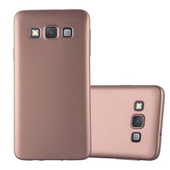 Pokrowiec Do Samsung Galaxy A3 2015 w METALLIC RÓŻOWE ZŁOTO Etui TPU Silikon Obudowa Ochronny Case Cover Cadorabo - Cadorabo