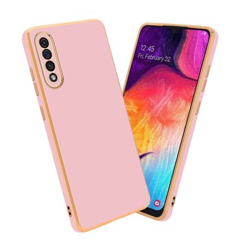 Pokrowiec Do Samsung Galaxy A50 4G / A50s / A30s Etui w Glossy Róż - Złoto TPU Silikonowe Obudowa Case Cover Cadorabo - Cadorabo