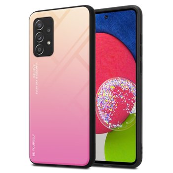 Pokrowiec Do Samsung Galaxy A52 (4G / 5G) / A52s Etui w ŻÓŁTO - RÓŻOWY TPU Obudowa Case Cover Plecki Ochronny Cadorabo - Cadorabo