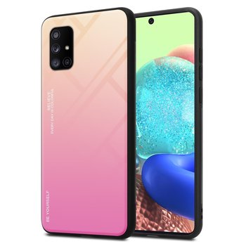 Pokrowiec Do Samsung Galaxy A71 5G Etui w ŻÓŁTO - RÓŻOWY TPU Obudowa Case Cover Plecki Ochronny Cadorabo - Cadorabo