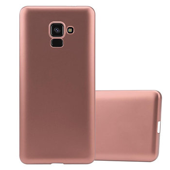 Pokrowiec Do Samsung Galaxy A8 2018 w METALLIC RÓŻOWE ZŁOTO Etui TPU Silikon Obudowa Ochronny Case Cover Cadorabo - Cadorabo