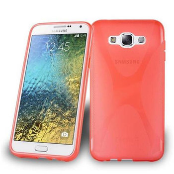 Pokrowiec Do Samsung Galaxy E7 Pokrowiec Ochronny w PIEKŁA CZERWIEŃ Etui Obudowa Case Cover Plecki TPU Cadorabo - Cadorabo