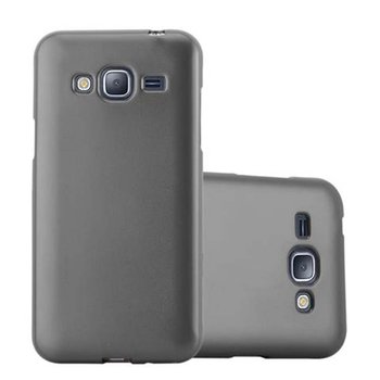 Pokrowiec Do Samsung Galaxy J3 2016 w METALLIC SZARY Etui TPU Silikon Obudowa Ochronny Case Cover Cadorabo - Cadorabo