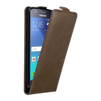 Pokrowiec Do Samsung Galaxy J5 2015 w Etui BRĄZOWA KAWA  Flip Case Cover Obudowa Ochronny Cadorabo - Cadorabo