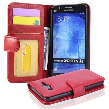 Pokrowiec Do Samsung Galaxy J5 2015 W Piekła Czerwień Etui Ochronny Magnet Obudowa Case Cover Cadorabo - Cadorabo