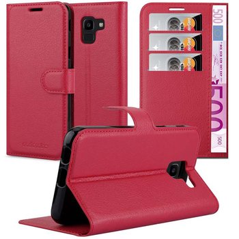 Pokrowiec Do Samsung Galaxy J6 2018 w KARMINOWY CZERWONY Etui Portfel Obudowa Ochronny Case Cover Cadorabo - Cadorabo