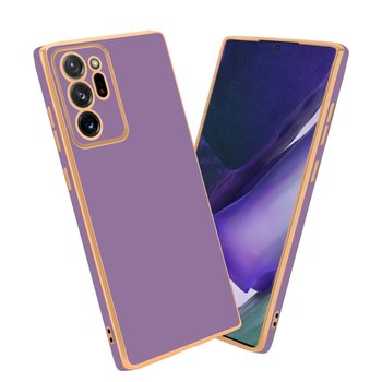 Pokrowiec Do Samsung Galaxy NOTE 20 ULTRA Etui w Glossy Purpura - Złoto TPU Silikonowe Obudowa Case Cover Cadorabo - Cadorabo