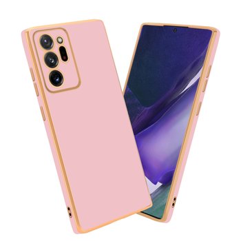 Pokrowiec Do Samsung Galaxy NOTE 20 ULTRA Etui w Glossy Róż - Złoto TPU Silikonowe Obudowa Case Cover Cadorabo - Cadorabo
