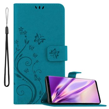 Pokrowiec Do Samsung Galaxy NOTE 9 w Etui NIEBIESKI KWIATOWY  Kwiaty Portfel Obudowa Case Cover Cadorabo - Cadorabo