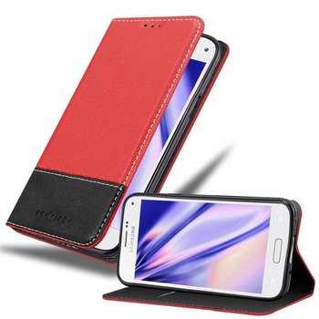 Pokrowiec Do Samsung Galaxy S5 MINI / S5 MINI DUOS w Etui CZERWONO CZARNY Obudowa Portfel Case Cover Cadorabo - Cadorabo