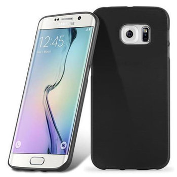 Pokrowiec Do Samsung Galaxy S6 EDGE Etui w CZARNY Silikon Case Cover Obudowa Ochronny TPU Cadorabo - Cadorabo