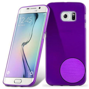 Pokrowiec Do Samsung Galaxy S6 EDGE Etui w FIOLETOWY Silikon Case Cover Obudowa Ochronny TPU Cadorabo - Cadorabo