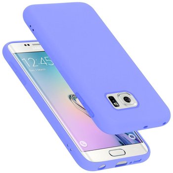 Pokrowiec Do Samsung Galaxy S6 EDGE Etui w LIQUID JASNY FIOLET TPU Silikon Case Cover Obudowa Ochronny Cadorabo - Cadorabo