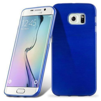 Pokrowiec Do Samsung Galaxy S6 EDGE Etui w NIEBIESKI Silikon Case Cover Obudowa Ochronny TPU Cadorabo - Cadorabo