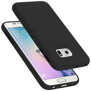 Pokrowiec Do Samsung Galaxy S6 EDGE PLUS Etui w LIQUID CZARNY TPU Silikon Case Cover Obudowa Ochronny Cadorabo - Cadorabo