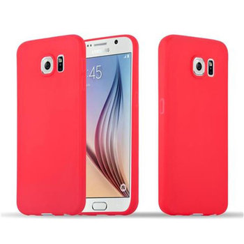 Pokrowiec Do Samsung Galaxy S6 Etui w CANDY CZERWONY TPU Silikon Obudowa Case Cover Ochronny Plecki Cadorabo - Cadorabo