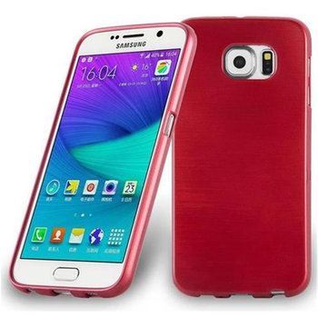Pokrowiec Do Samsung Galaxy S6 Etui w CZERWONY Silikon Case Cover Obudowa Ochronny TPU Cadorabo - Cadorabo