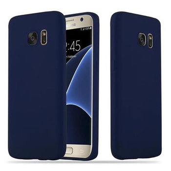 Pokrowiec Do Samsung Galaxy S7 Etui w CANDY CIEMNY NIEBIESKI TPU Silikon Obudowa Case Cover Ochronny Plecki Cadorabo - Cadorabo