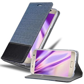 Pokrowiec Do Samsung Galaxy S7 Etui w CIEMNY NIEBIESKO CZARNY Portfel Obudowa Case Cover Ochronny Cadorabo - Cadorabo