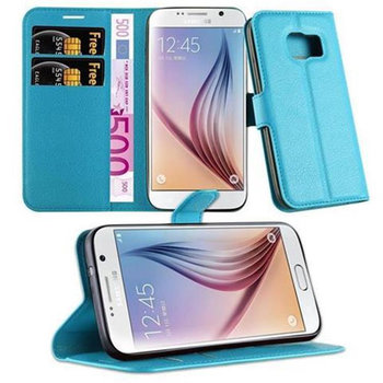 Pokrowiec Do Samsung Galaxy S7 w PASTELOWY NIEBIESKI Etui Portfel Obudowa Ochronny Case Cover Cadorabo - Cadorabo