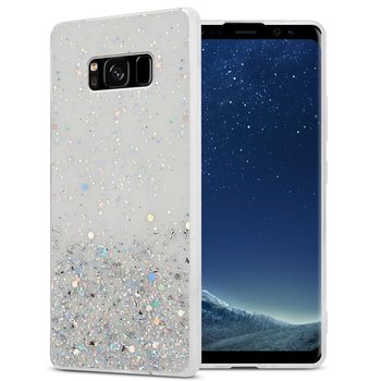 Pokrowiec Do Samsung Galaxy S8 PLUS Etui w Przezroczysty z Brokatem Glitter Obudowa Case Cover TPU Cadorabo - Cadorabo