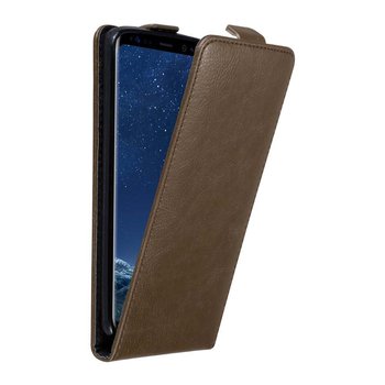 Pokrowiec Do Samsung Galaxy S8 PLUS w Etui BRĄZOWA KAWA  Flip Case Cover Obudowa Ochronny Cadorabo - Cadorabo