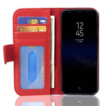 Pokrowiec Do Samsung Galaxy S8 PLUS w PIEKŁA CZERWIEŃ Etui Ochronny Magnet Obudowa Case Cover Cadorabo - Cadorabo