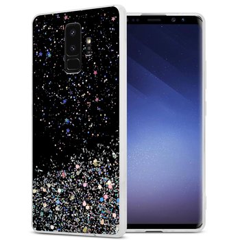 Pokrowiec Do Samsung Galaxy S9 PLUS Etui w Czarny z Brokatem Glitter Obudowa Case Cover TPU Cadorabo - Cadorabo