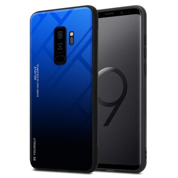 Pokrowiec Do Samsung Galaxy S9 PLUS Etui w NIEBIESKO - CZARNY TPU Obudowa Case Cover Plecki Ochronny Cadorabo - Cadorabo