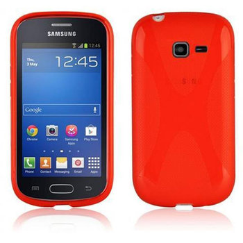 Pokrowiec Do Samsung Galaxy TREND LITE Pokrowiec Ochronny w PIEKŁA CZERWIEŃ Etui Obudowa Case Cover Plecki TPU Cadorabo - Cadorabo