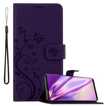 Pokrowiec Do Sony Xperia 1 III w Etui FIOLET CIEMNY KWIATOWY Kwiaty Portfel Obudowa Case Cover Cadorabo - Cadorabo