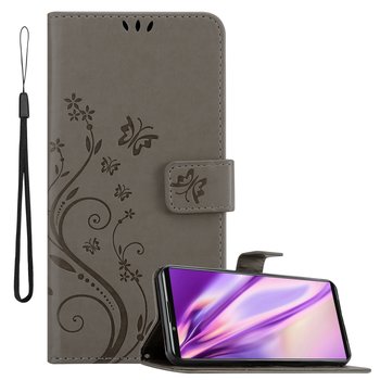 Pokrowiec Do Sony Xperia 5 III w Etui SZARY KWIATOWY Kwiaty Portfel Obudowa Case Cover Cadorabo - Cadorabo