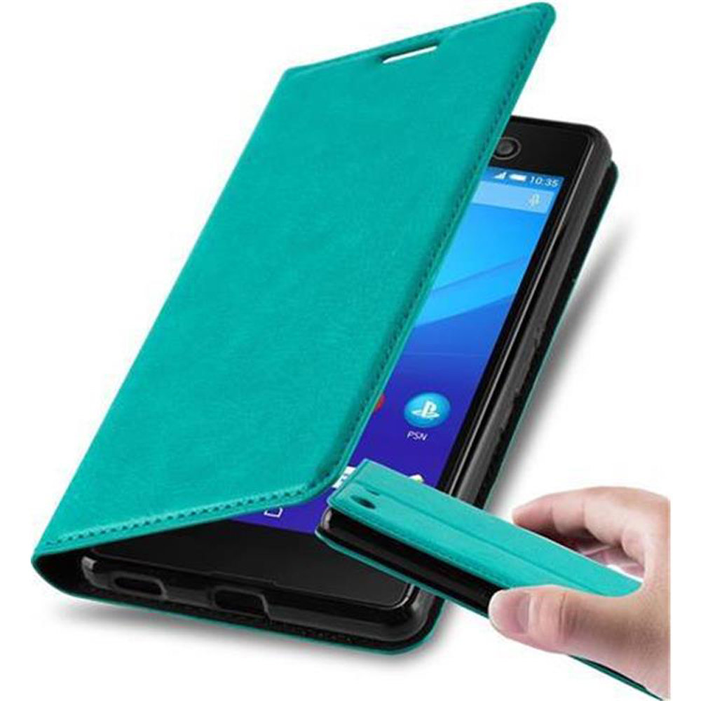 Cadorabo Custodia per Sony Xperia M5 in NERO DI NOTTE - Protezione in