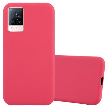 Pokrowiec Do Vivo V21 4G / 5G Etui w CANDY CZERWONY TPU Silikon Obudowa Case Cover Ochronny Plecki Cadorabo - Cadorabo