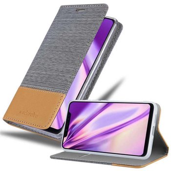 Pokrowiec Do Xiaomi Mi 8 PRO Etui w JASNOSZARY BRĄZOWY Portfel Obudowa Case Cover Ochronny Cadorabo - Cadorabo