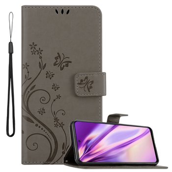 Pokrowiec Do Xiaomi POCO X3 GT w Etui SZARY KWIATOWY Kwiaty Portfel Obudowa Case Cover Cadorabo - Cadorabo