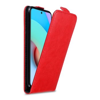 Pokrowiec Do Xiaomi RedMi 10 4G w Etui CZERWONE JABŁKO  Flip Case Cover Obudowa Ochronny Cadorabo - Cadorabo