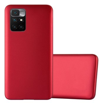 Pokrowiec Do Xiaomi RedMi 10 4G w METALLIC CZERWONY Etui TPU Silikon Obudowa Ochronny Case Cover Cadorabo - Cadorabo
