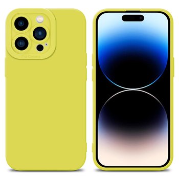 Pokrowiec Etui Do Apple iPhone 14 PRO MAX w FLUID ŻÓŁTY TPU Silikonowe Obudowa Ochronny Case Cover Cadorabo - Cadorabo