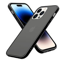 Pokrowiec Etui Do Apple iPhone 14 PRO MAX w Matowy Czarny TPU Hard Case Obudowa Ochronny Cadorabo Cadorabo