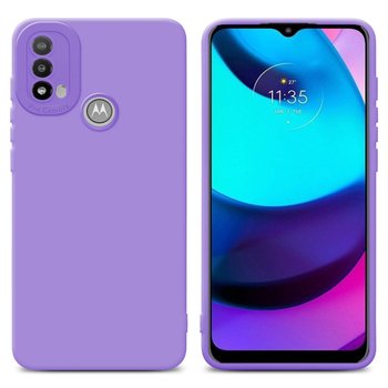 Pokrowiec Etui Do Motorola MOTO E20 w FLUID JASNY FIOLET TPU Silikonowe Obudowa Ochronny Case Cover Cadorabo - Cadorabo