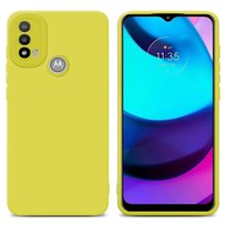 Pokrowiec Etui Do Motorola MOTO E20 w FLUID ŻÓŁTY TPU Silikonowe Obudowa Ochronny Case Cover Cadorabo Cadorabo