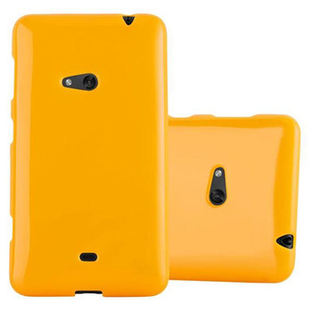 Pokrowiec Etui Do Nokia Lumia 625 Obudowa w JELLY ŻÓŁTY TPU Ochronny Case Cover Plecki Cadorabo - Cadorabo