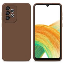 Pokrowiec Etui Do Samsung Galaxy A33 5G w FLUID BRĄZOWY TPU Silikonowe Obudowa Ochronny Case Cover Cadorabo Cadorabo