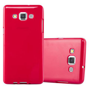 Pokrowiec Etui Do Samsung Galaxy A5 2015 Obudowa w JELLY CZERWONY TPU Ochronny Case Cover Plecki Cadorabo - Cadorabo