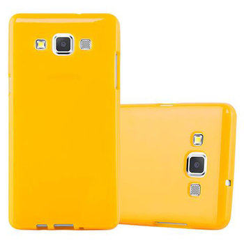 Pokrowiec Etui Do Samsung Galaxy A5 2015 Obudowa w JELLY ŻÓŁTY TPU Ochronny Case Cover Plecki Cadorabo - Cadorabo
