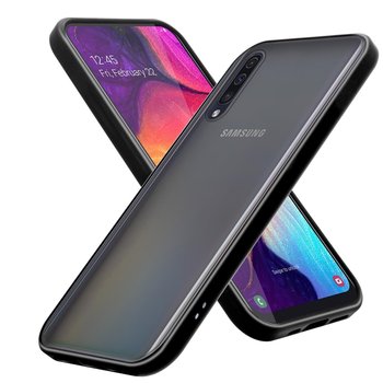 Pokrowiec Etui Do Samsung Galaxy A50 4G / A50s / A30s w Matowy Czarny TPU Hard Case Obudowa Ochronny Cadorabo - Cadorabo