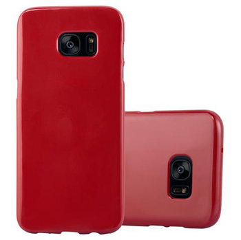 Pokrowiec Etui Do Samsung Galaxy S7 EDGE Obudowa w JELLY CZERWONY TPU Ochronny Case Cover Plecki Cadorabo - Cadorabo