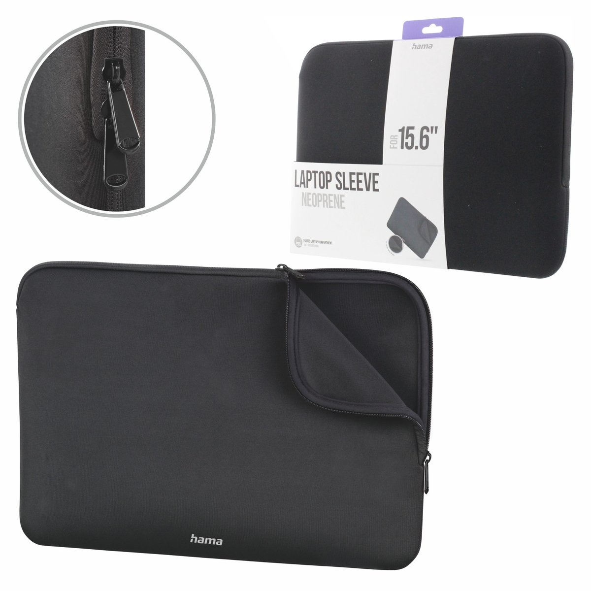 Hama Hama Czarny Pokrowiec Etui Torba Na Laptopa Neoprene 15,6'