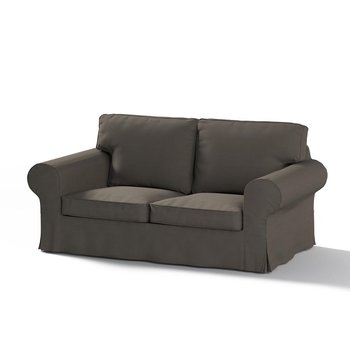 Pokrowiec na 2-osobową nierozkładaną sofę Ektorp, DEKORIA,Cotton Panama, grafitowy  - Dekoria